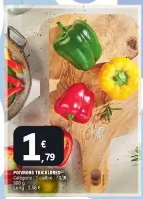 E.Leclerc POIVRONS TRICOLORES offre