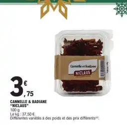 E.Leclerc CANNELLE & BADIANE “NICLAUS” offre
