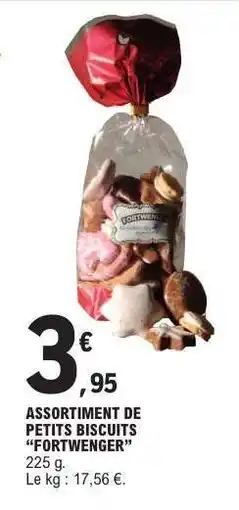 E.Leclerc ASSORTIMENT DE PETITS BISCUITS FORTWENGER offre