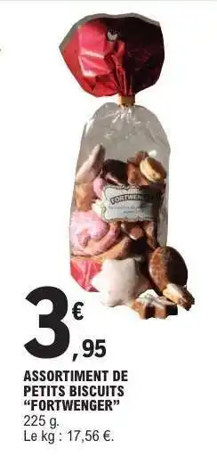 E.Leclerc ASSORTIMENT DE PETITS BISCUITS FORTWENGER offre