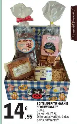 E.Leclerc BOÎTE APÉRITIF GARNIE “FORTWENGER” offre