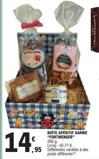 E.Leclerc BOÎTE APÉRITIF GARNIE “FORTWENGER” offre