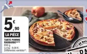 E.Leclerc TARTE POMME RHUBARBE offre