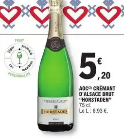 E.Leclerc AOC CRÉMANT D'ALSACE BRUT “HORSTADEN” offre