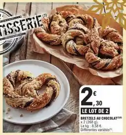 E.Leclerc BRETZELS AU CHOCOLAT offre