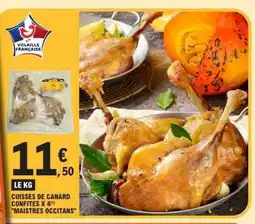 E.Leclerc Cuisses de Canard Confites x 4 Maistres Occitans offre