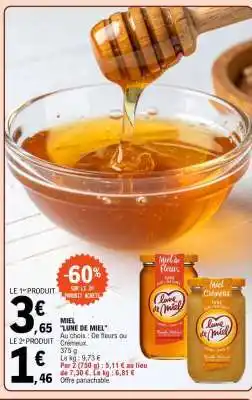 E.Leclerc MIEL 'LUNE DE MIEL' offre
