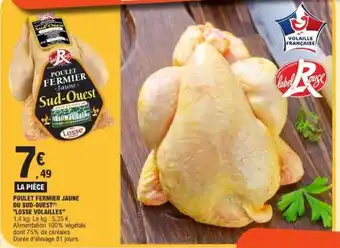 E.Leclerc POULET FERMIER JAUNE DU SUD-OUEST offre