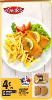 E.Leclerc MAXIS PANÉ DE DINDE LE GAULOIS offre