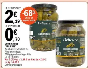 E.Leclerc Cornichons Delieuze offre