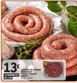 E.Leclerc Saucisse de Toulouse Artisanale offre