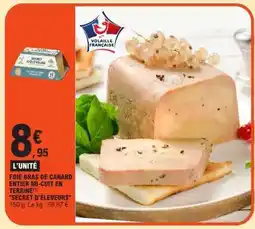 E.Leclerc FOIE GRAS DE CANARD ENTIER MI-CUIT EN TERRINE offre