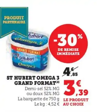 Hyper U ST HUBERT Omega 3 grant format offre