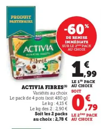 Hyper U ACTIVIA Fibres offre