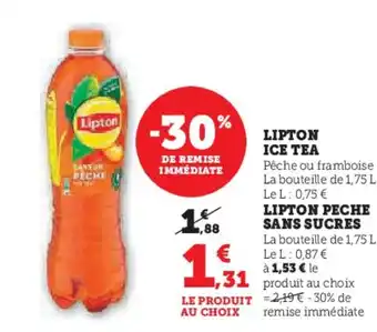 Hyper U LIPTON Ice tea offre