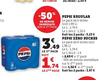 Hyper U PEPSI Regular offre