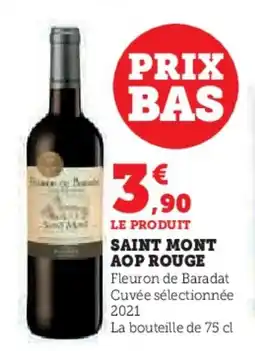 Hyper U Saint mont aop rouge offre