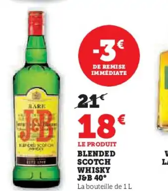 Hyper U J&B Blended scotch whisky offre