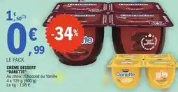 E.Leclerc Danette - crème dessert offre