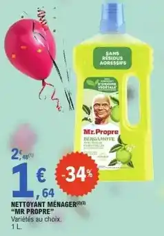 E.Leclerc Mr propre - nettoyant ménager offre