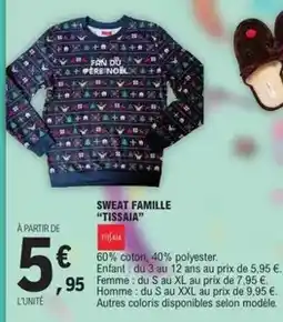 E.Leclerc Sweat famille offre