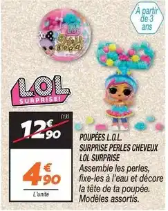 Netto L.o.l. - poupées l.o.l. surprise perles cheveux lol surprise offre