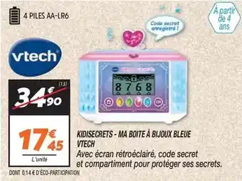 Netto Vtech - kidisecrets - ma boite à bijoux bleue offre