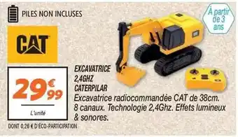 Netto Cat - excavatrice radiocommandée effets lumineux offre