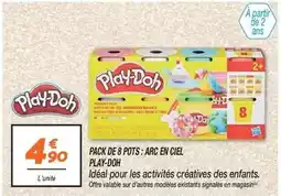 Netto Play-doh - pack de 8 pots: arc en ciel offre
