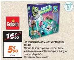 Netto Goliath - jeu d'action enfant :alerte aux martinens offre