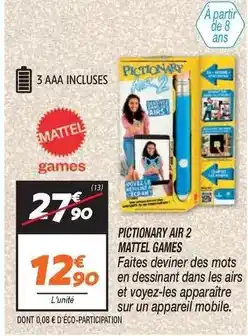 Netto Mattel - pictionary air 2 mattel games offre