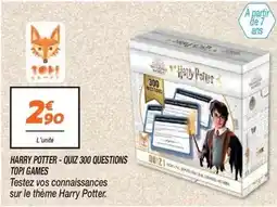 Netto Harry potter - -quiz 300 questions topi games offre
