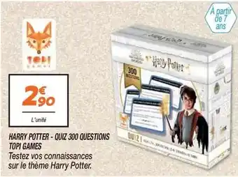 Netto Harry potter - -quiz 300 questions topi games offre