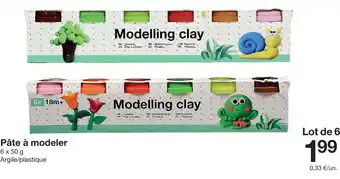 Zeeman Pâte à modeler offre