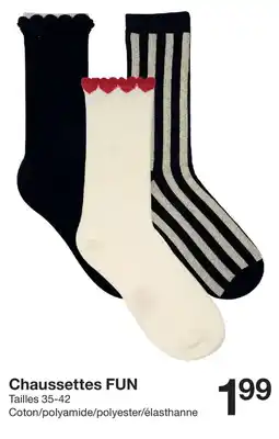 Zeeman Chaussettes fun offre