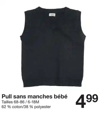 Zeeman Pull sans manches bébé offre