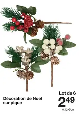 Zeeman Décoration de Noël sur pique offre