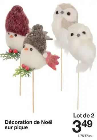 Zeeman Décoration de Noël sur pique offre