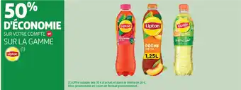Auchan LIPTON Sur la gamme offre