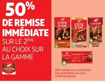 Auchan CÔTE D'OR Sur la gamme offre