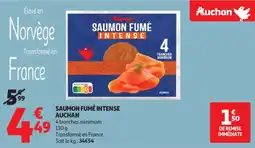 Auchan AUCHAN Saumon fumé intense offre