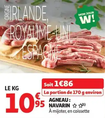 Auchan Agneau navarin offre