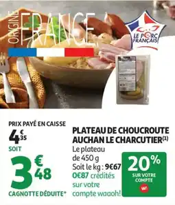 Auchan Plateau de choucroute auchan le charcutier offre