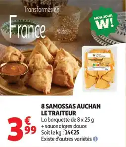 Auchan AUCHAN Le traiteur 8 samossas offre
