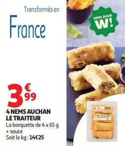 Auchan AUCHAN Le traiteur 4 nems offre
