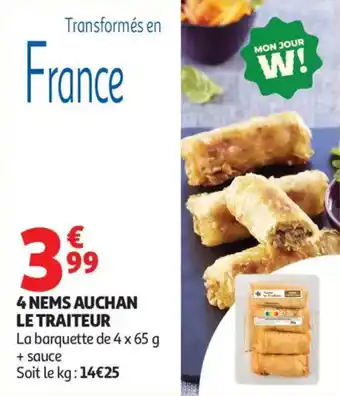 Auchan AUCHAN Le traiteur 4 nems offre