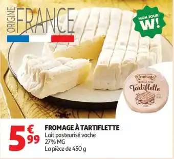 Auchan Fromage à tartiflette offre