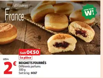 Auchan Beignets fourrés offre