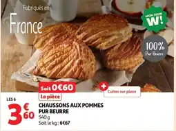 Auchan Chaussons aux pommes pur beurre offre
