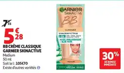 Auchan GARNIER Bb crème classique garnier skinactive offre